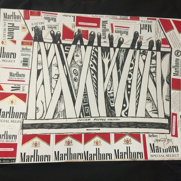 Matches and Frags Art Piece